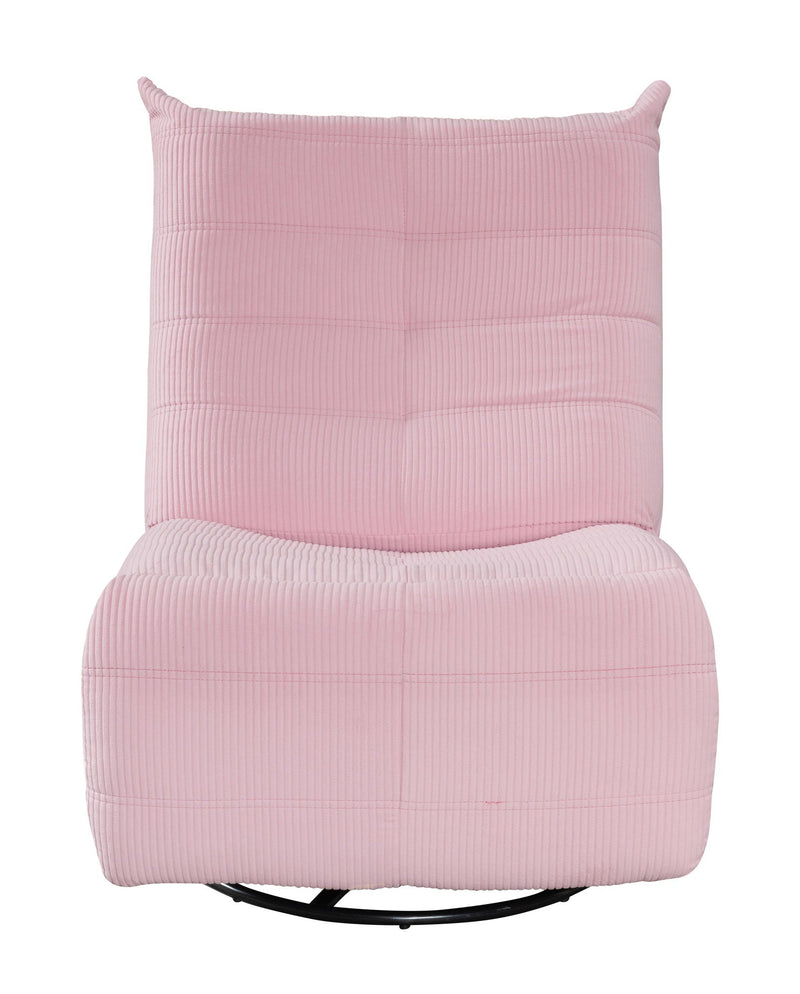 Contemporary Swivel Glider Recliner with Easy Recline - Pink, photo 4 of 5