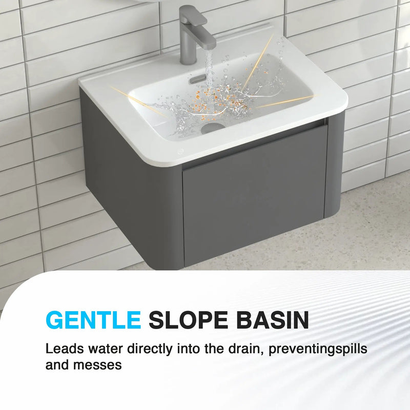 24" Wall-Mounted Bathroom Vanity by HouseOfZazla