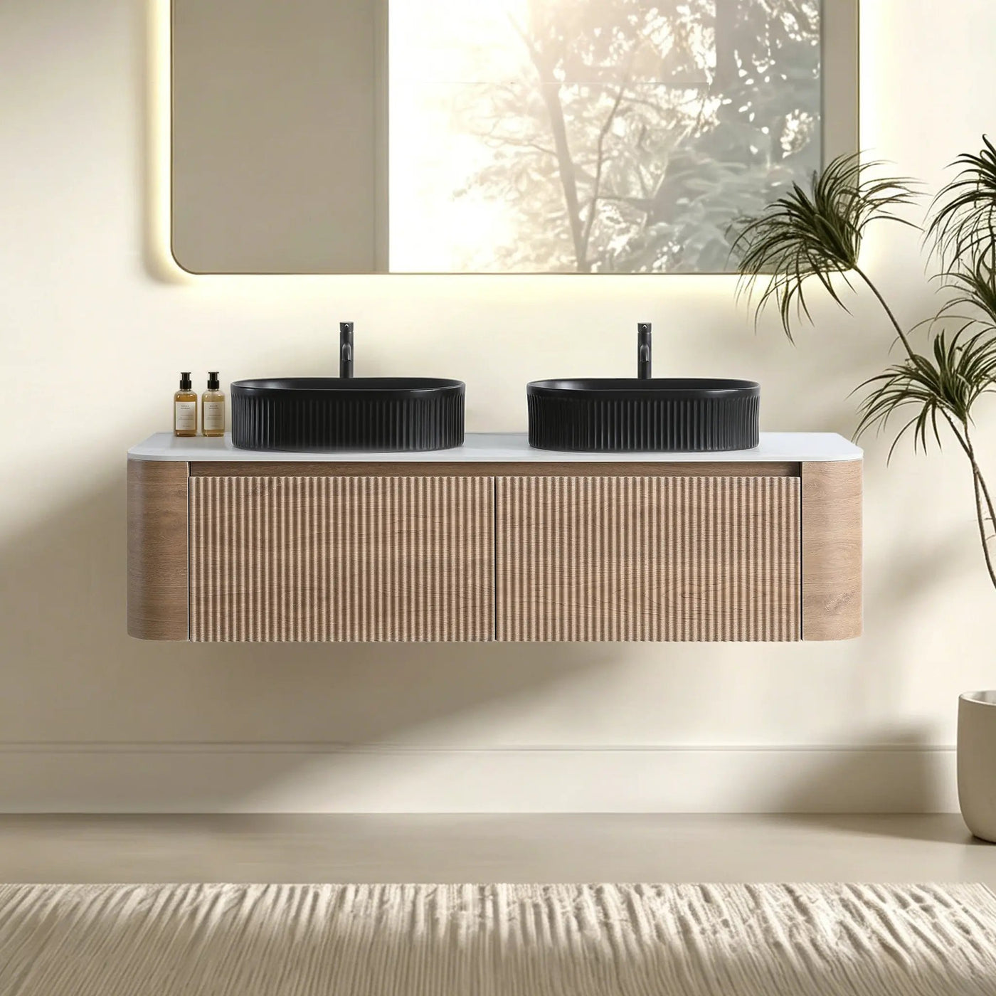 Erba 60 Inch Bathroom Vanity with Sink in Honey by HouseOfZazla