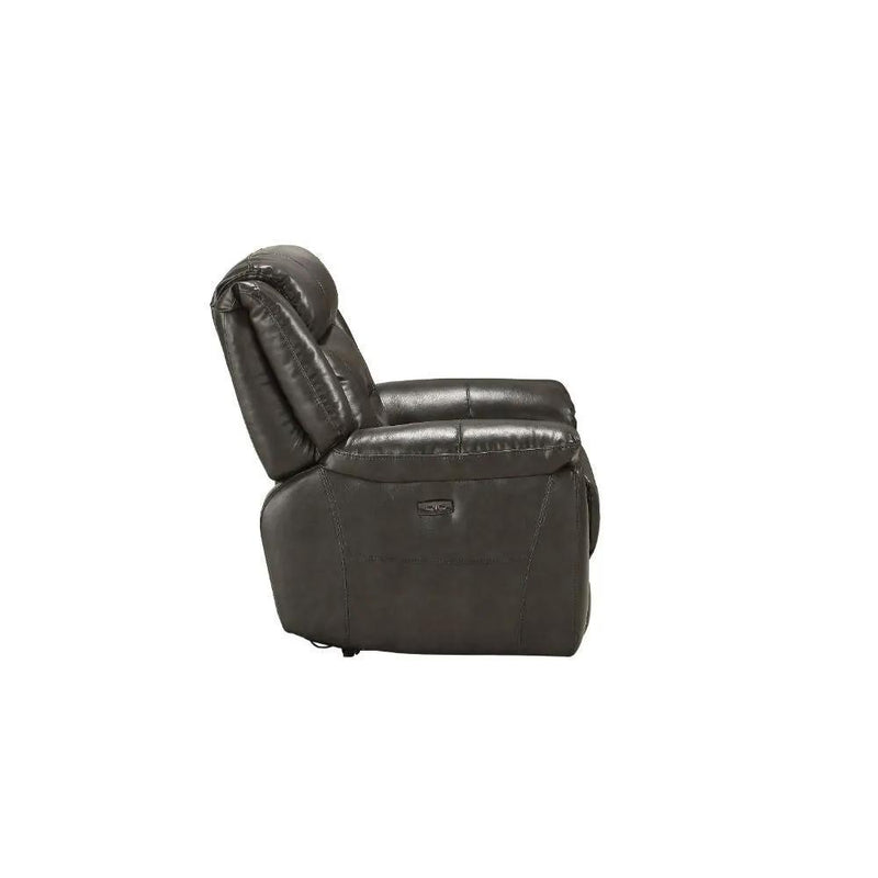 Imogen - Power Motion Recliner With USB - Gray Leather-Aire by Unique Piece Furniture