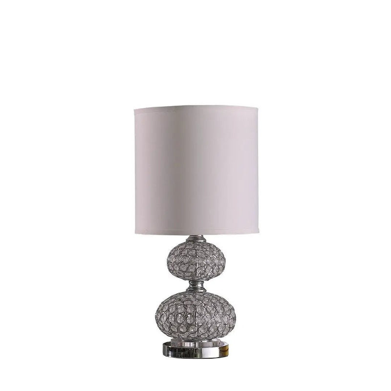 24" Chrome Filigree Cage Table Lamp by HouseOfZazla
