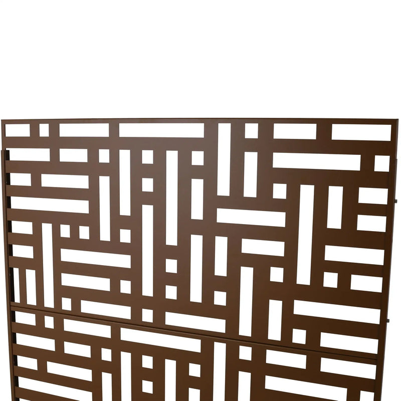 Decorative Freestanding Metal Privacy Screen For Indoor & Outdoor Use by Unique Piece Furniture