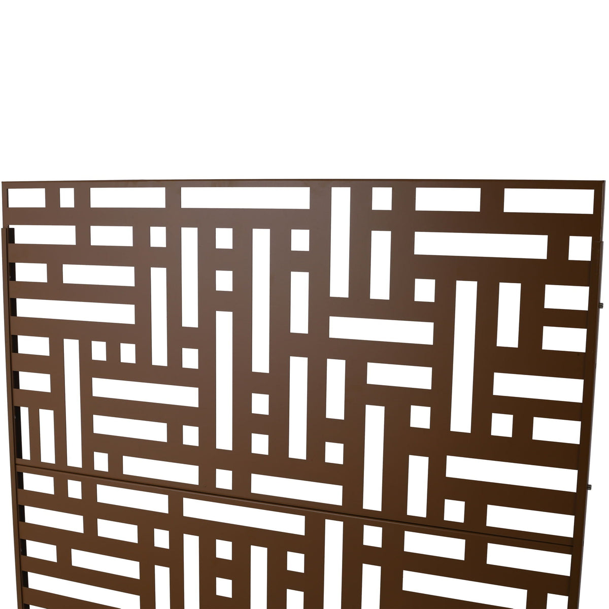 Freestanding Metal Privacy Screen Room Divider with Durable Design - Black, White, or Dark Brown, photo 33 of 40