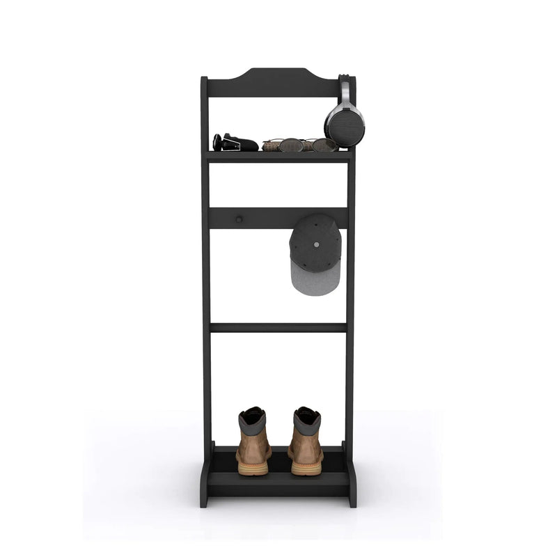 Accent Portable Garment Rack, Clothes Valet Stand With Storage Organizer by HouseOfZazla