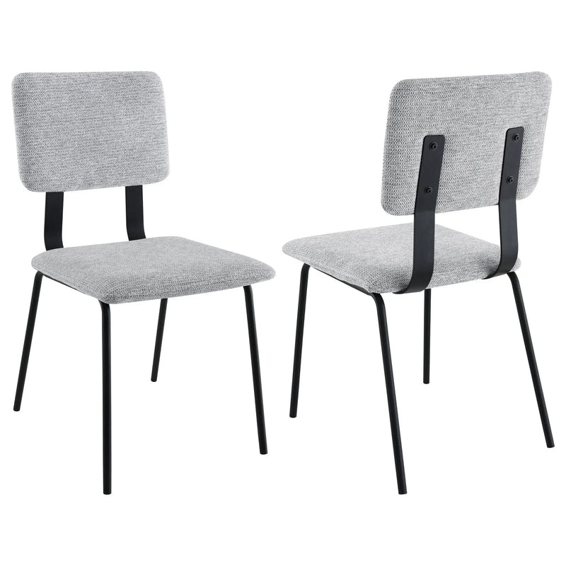 Valley - Upholstered Dining Side Chair (Set of 2) - Gray by HouseOfZazla