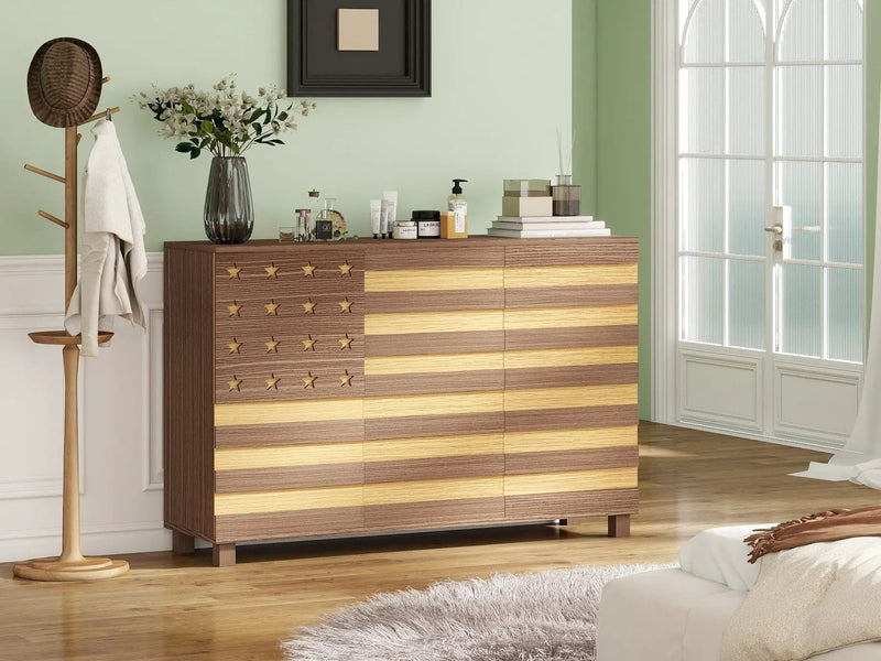 55-Inch Hand-Carved Buffet Sideboard Cabinet by HouseOfZazla