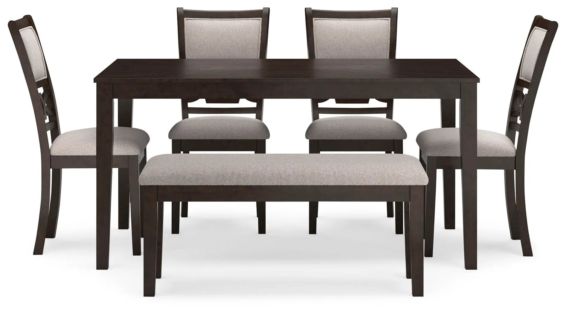 Langwest - Dining Room Table Set (Set of 6) - Brown by Unique Piece Furniture