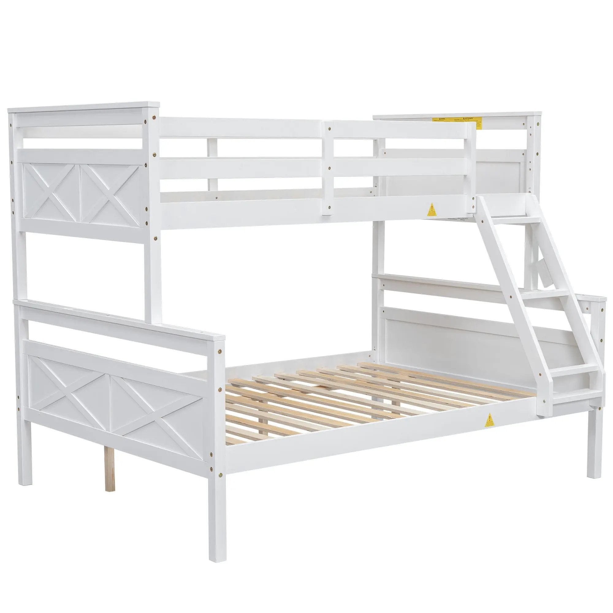 Bunk Bed With Ladder And Safety Guardrail by HouseOfZazla