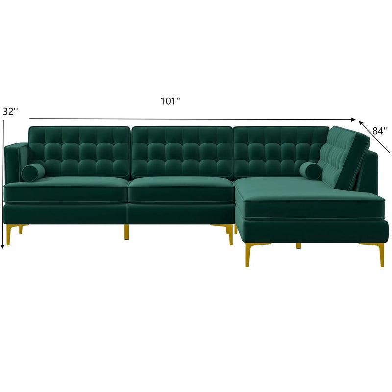 Brooke - Modern Design Sectional Sofa by HouseOfZazla