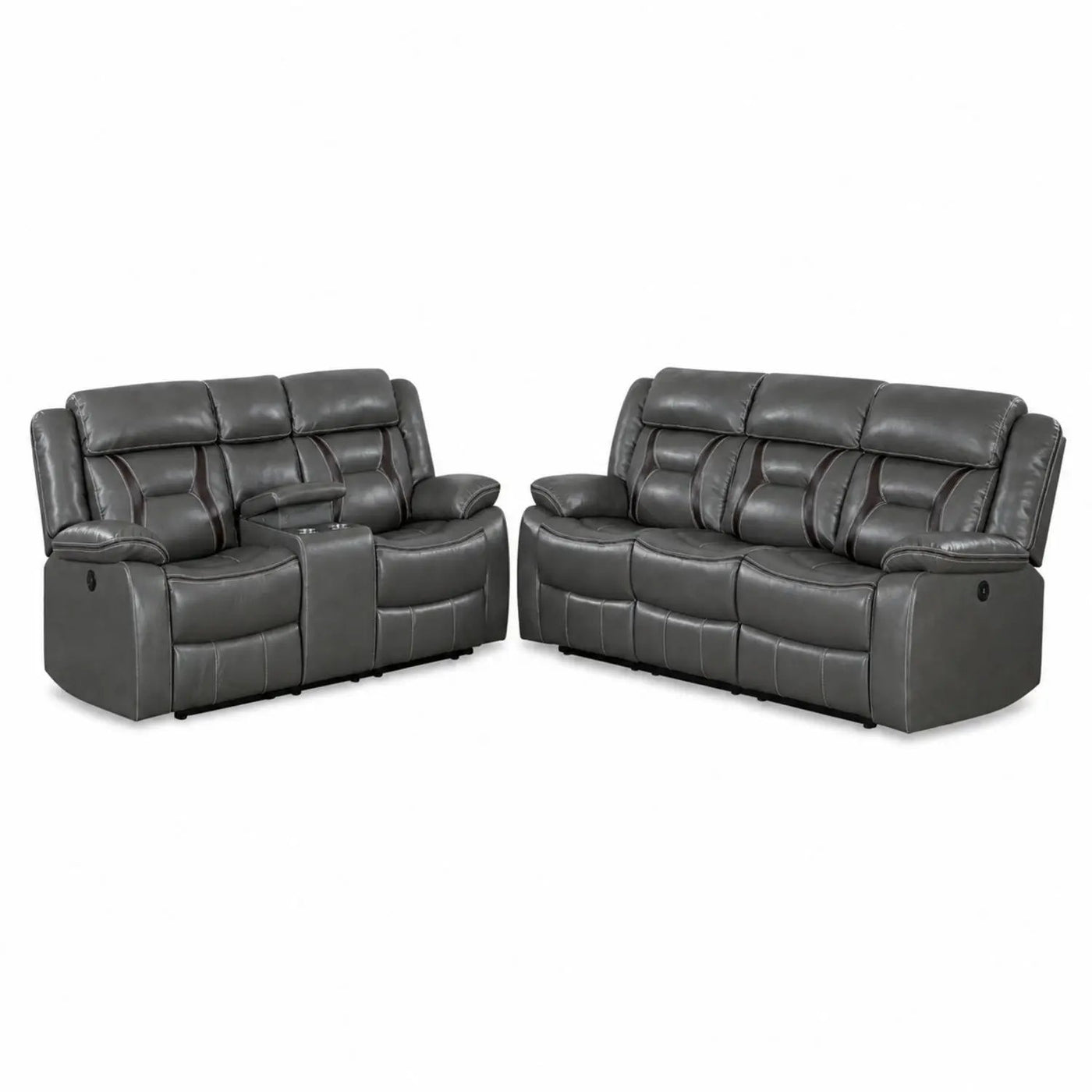 Living Room Set With Pillow Armrest And Tufted Backrest by HouseOfZazla