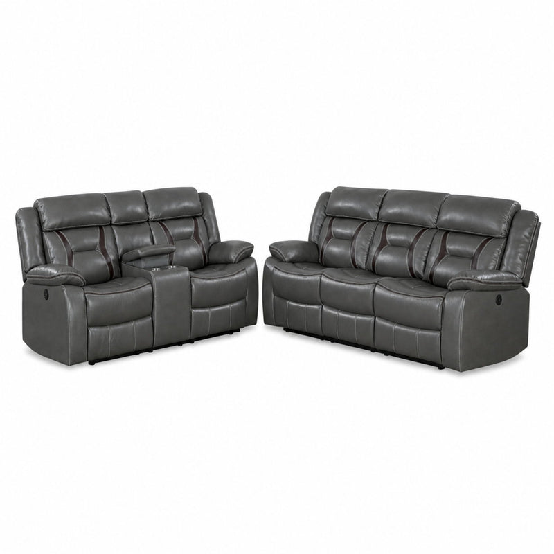 Living Room Set With Pillow Armrest And Tufted Backrest by HouseOfZazla