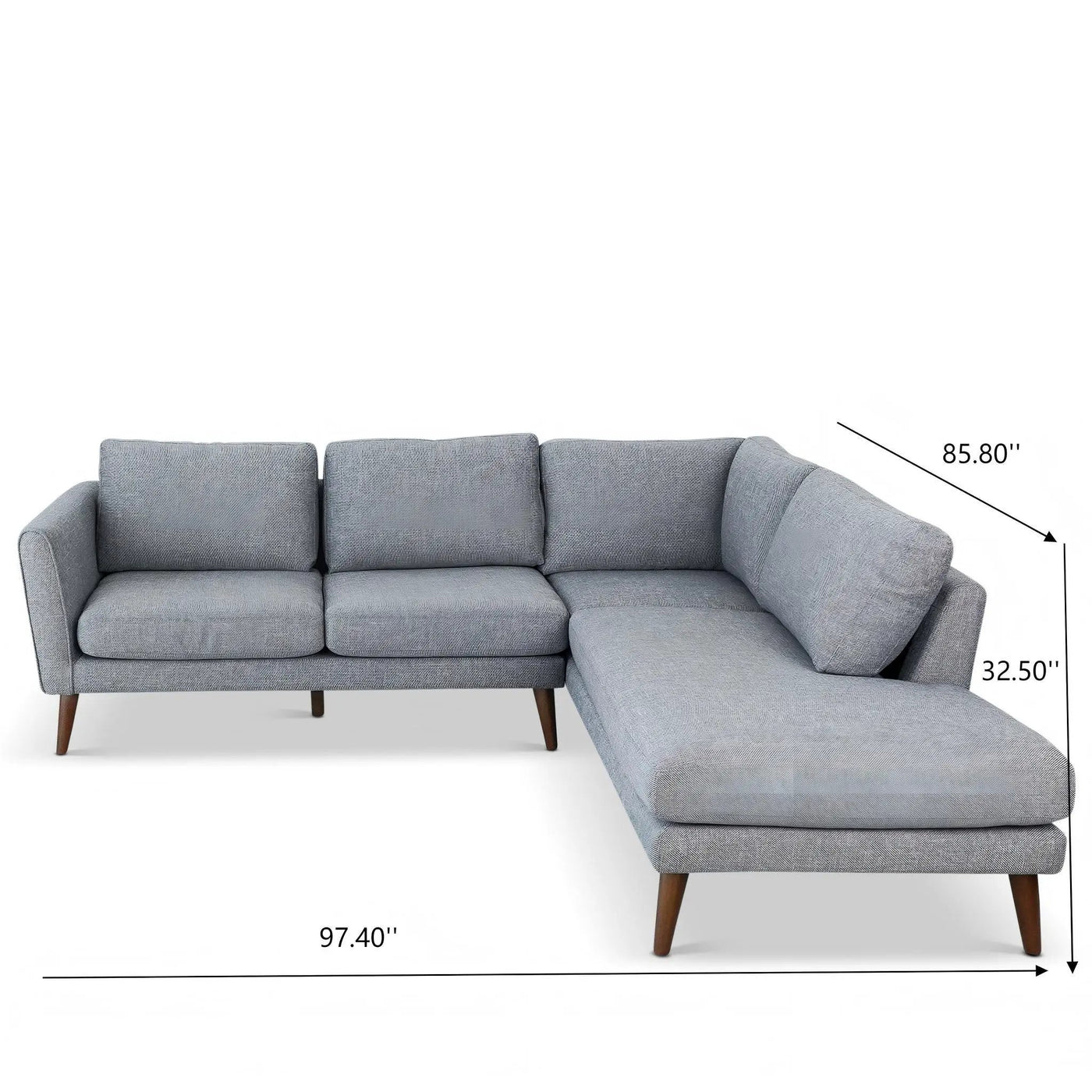 Benson - Sectional Sofa With Chaise by HouseOfZazla