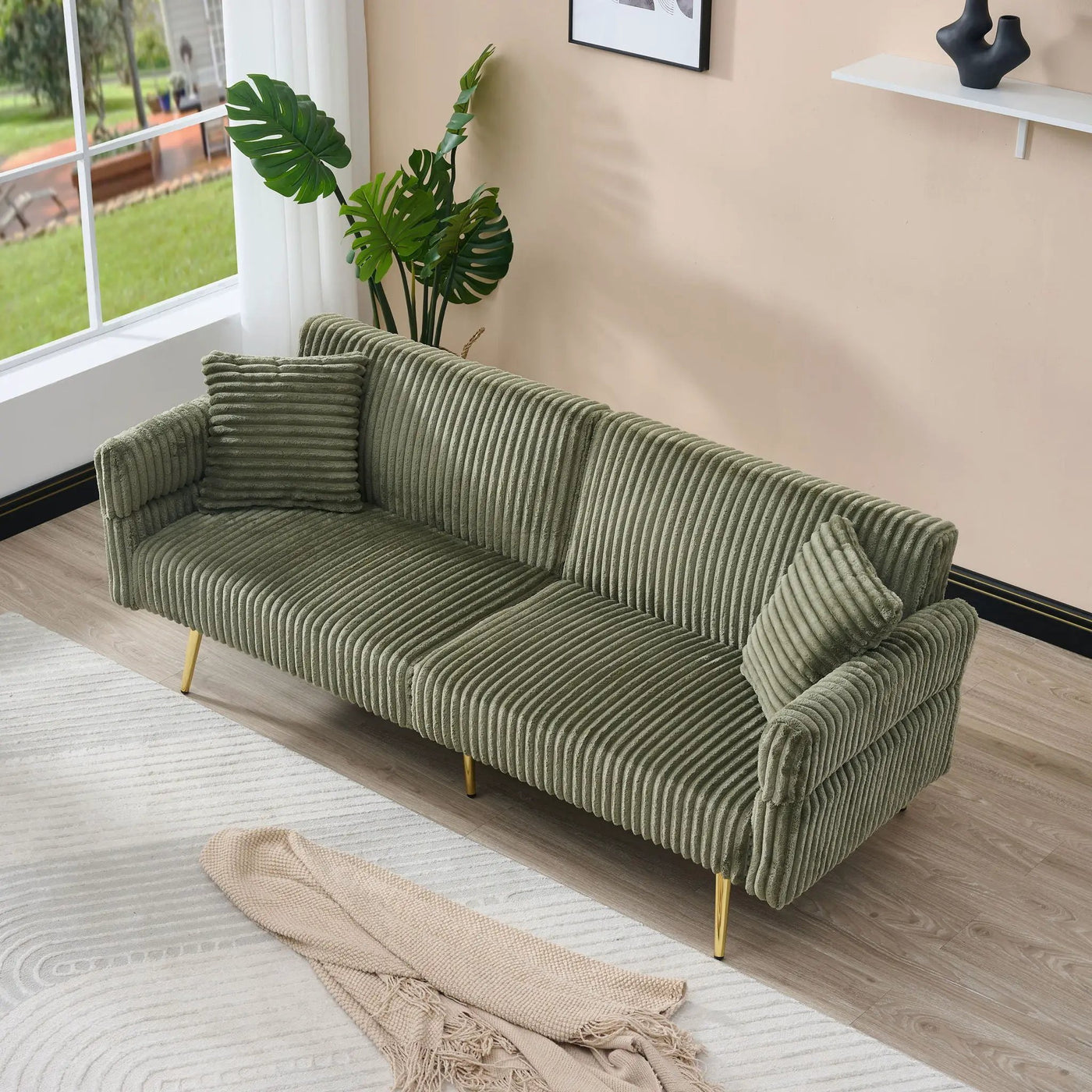 Luxury Foldable Double Sofa Bed With Folding Armrests by HouseOfZazla