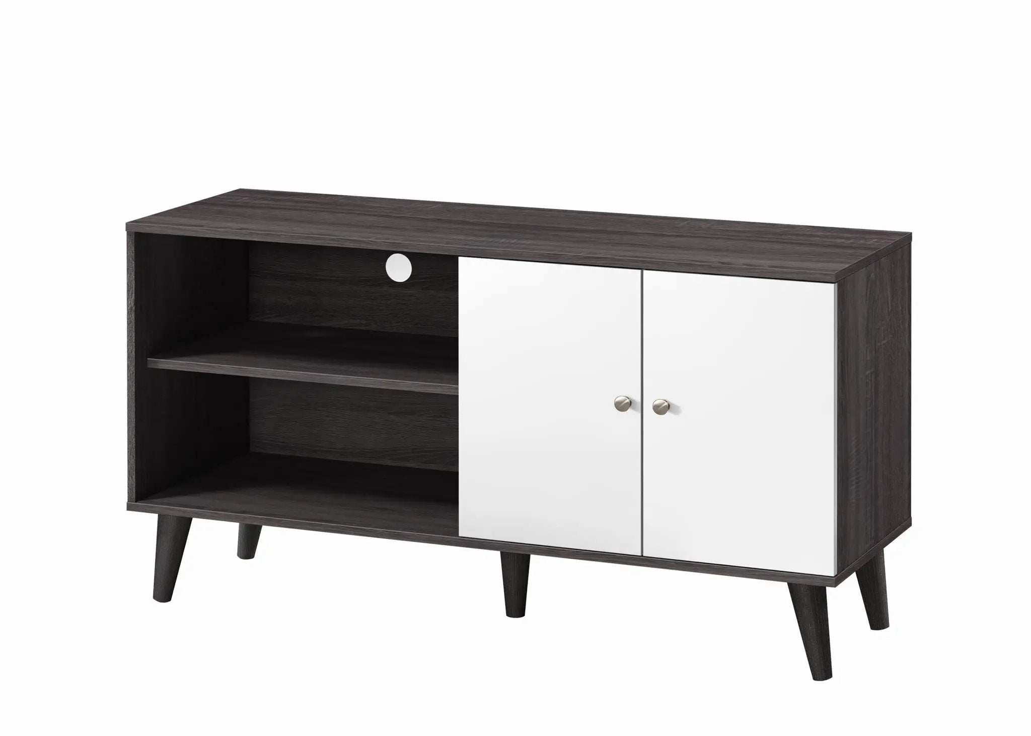 Amidon - TV Stand, With 2 Storage Shelves And 1 Cabinet by HouseOfZazla