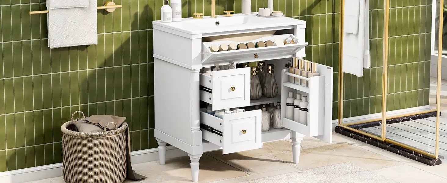 30" Bathroom Vanity with Sink by HouseOfZazla