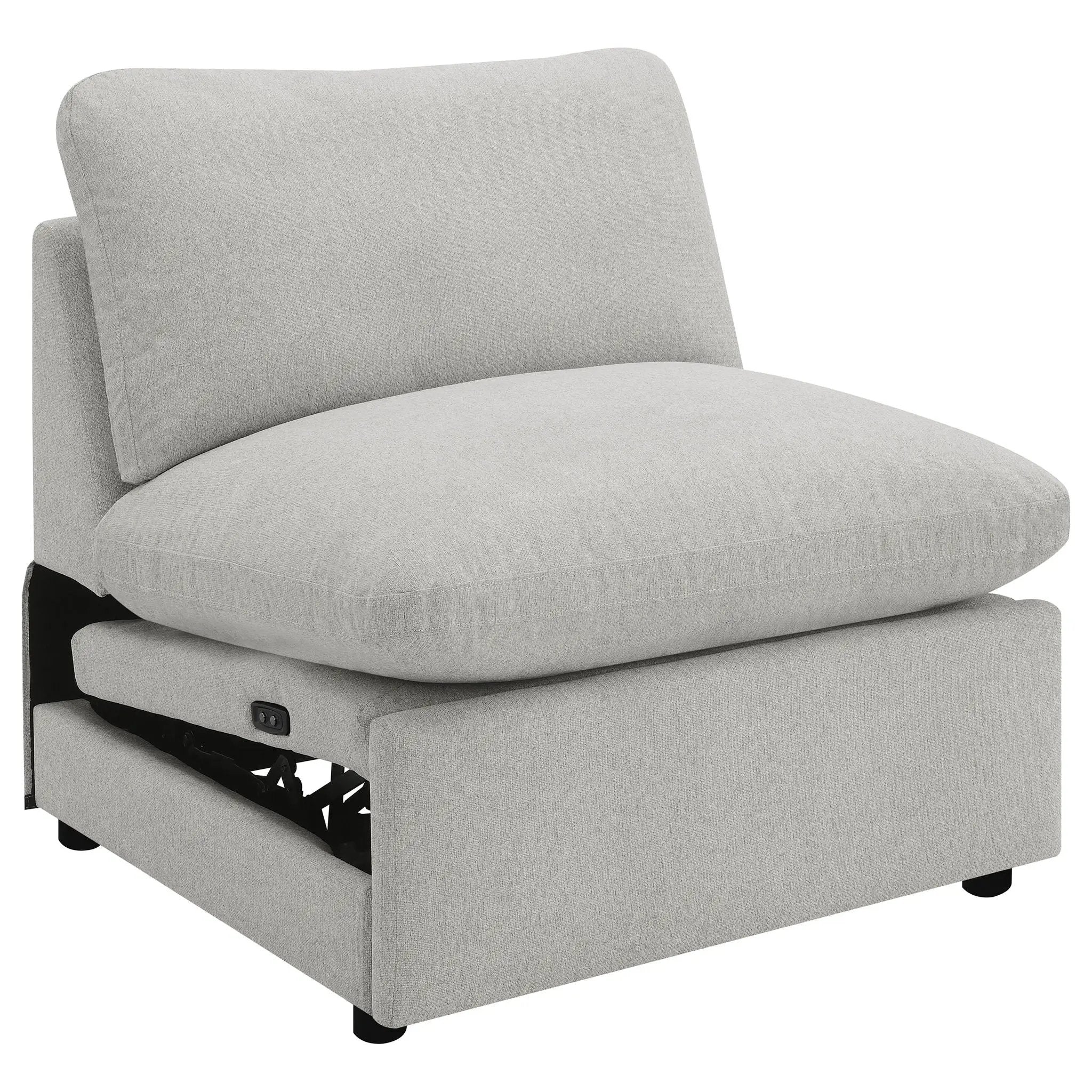 Collins 5-piece Modular Power Reclining Sectional Grey by Unique Piece Furniture