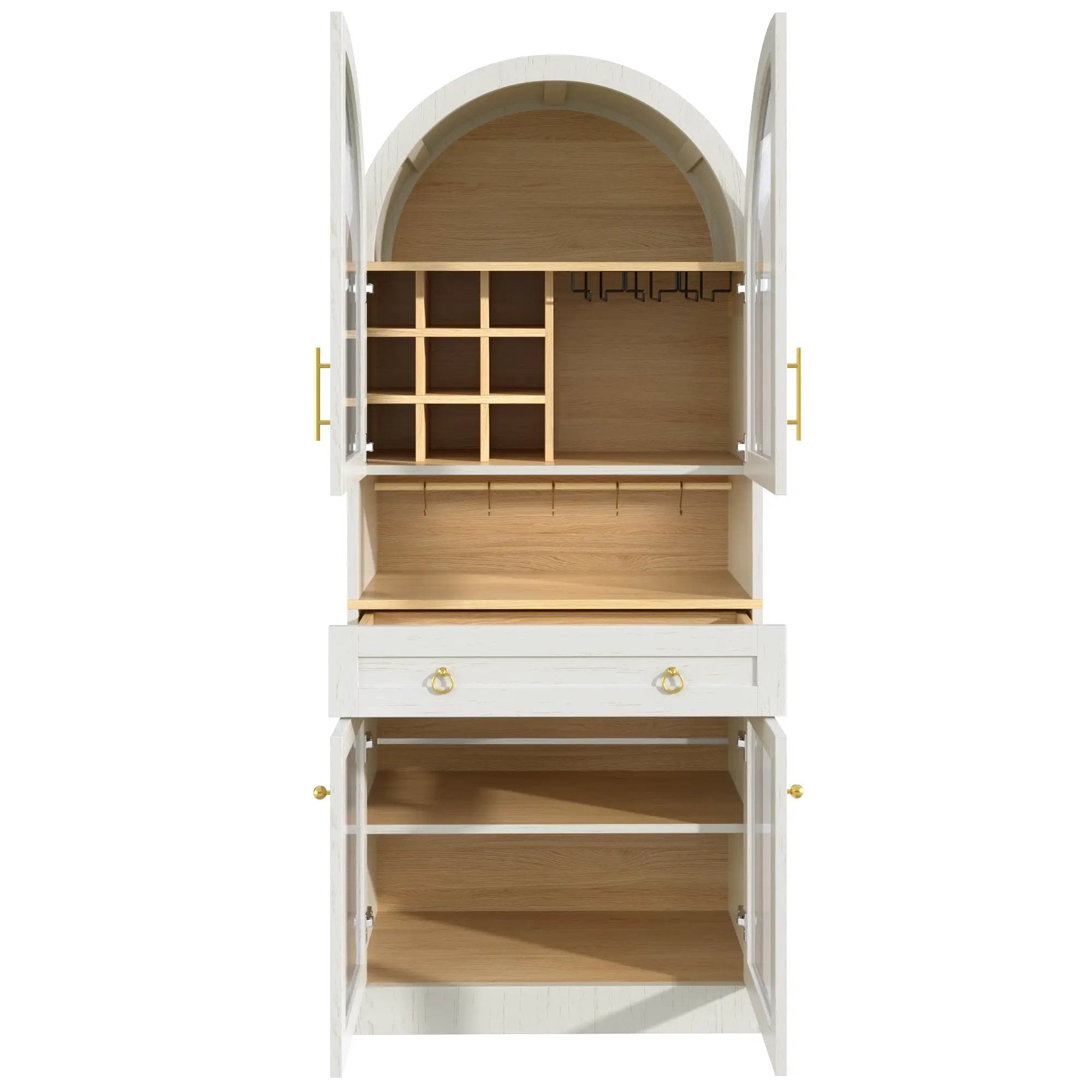 70" Tall Arched Bar Cabinet by HouseOfZazla