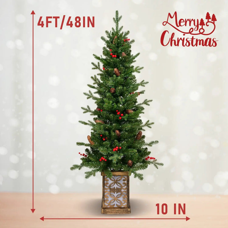 4FT Pre-Lit Christmas Tree by HouseOfZazla