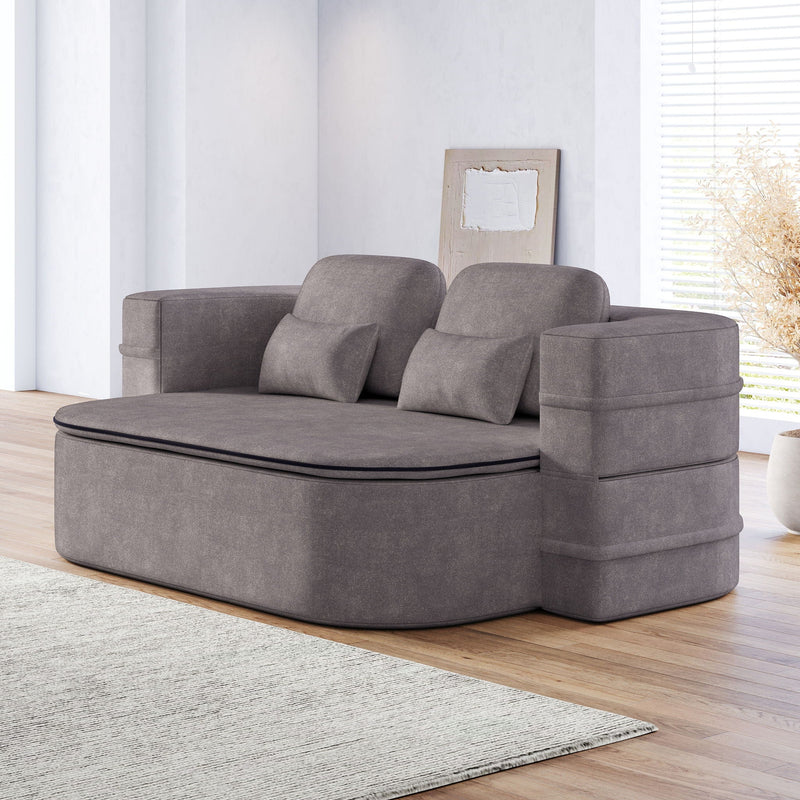 2 In 1 Foldable Sofa Bed With Multi Functional Blanket, Floor Lounge Sofa by HouseOfZazla