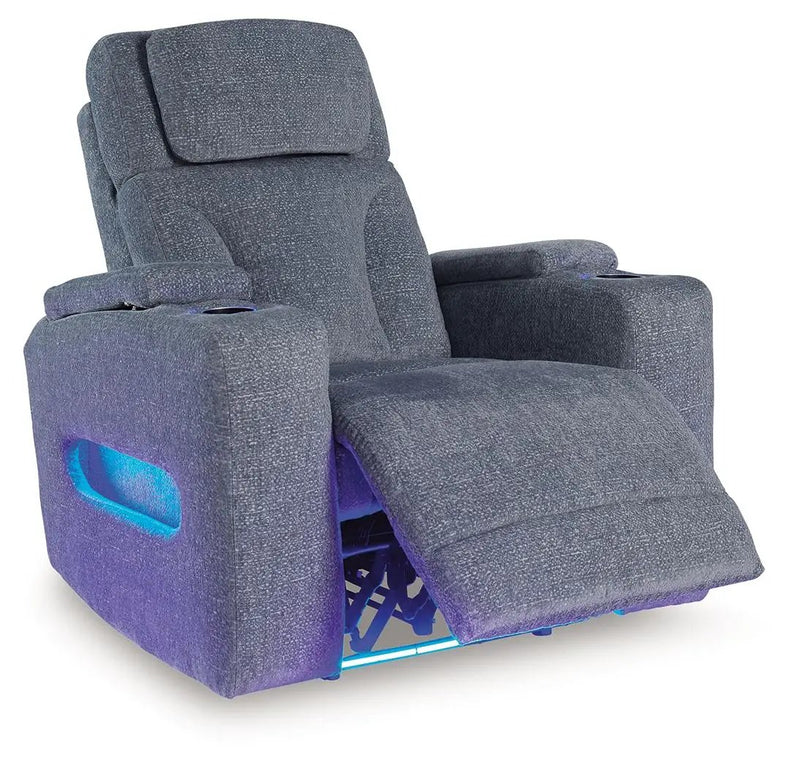 Studio Cave - Power Recliner - Steel by Unique Piece Furniture