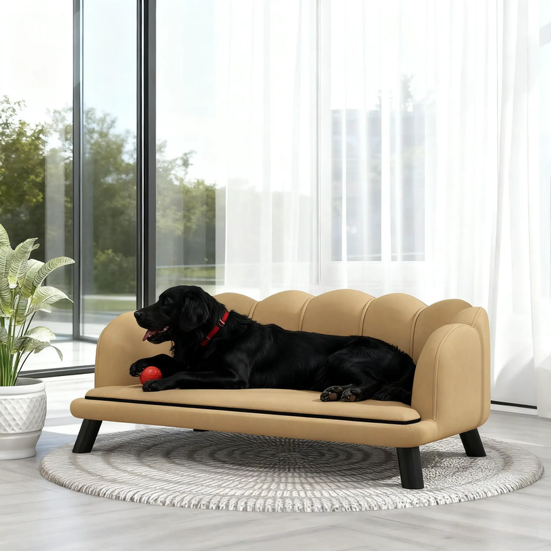 Coffee Pearl Design Pet Sofa by HouseOfZazla