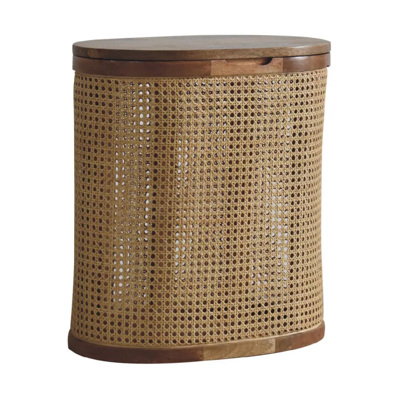 Larissa - Lid Up, Storage Stool - Oak by HouseOfZazla