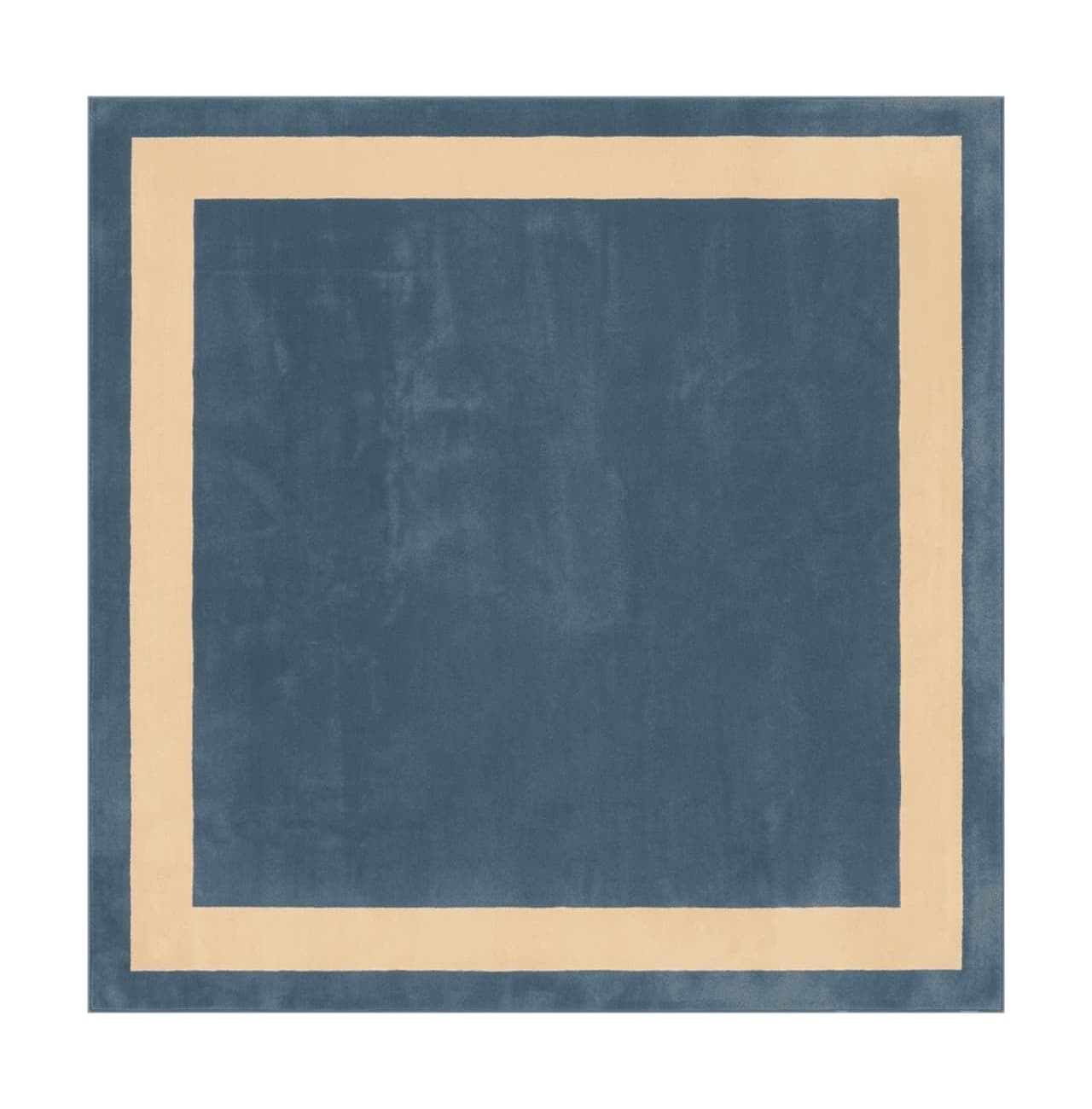 Blue and Cream Square Rug 10x10 ft, Large Square Carpet by Jewel Rugs