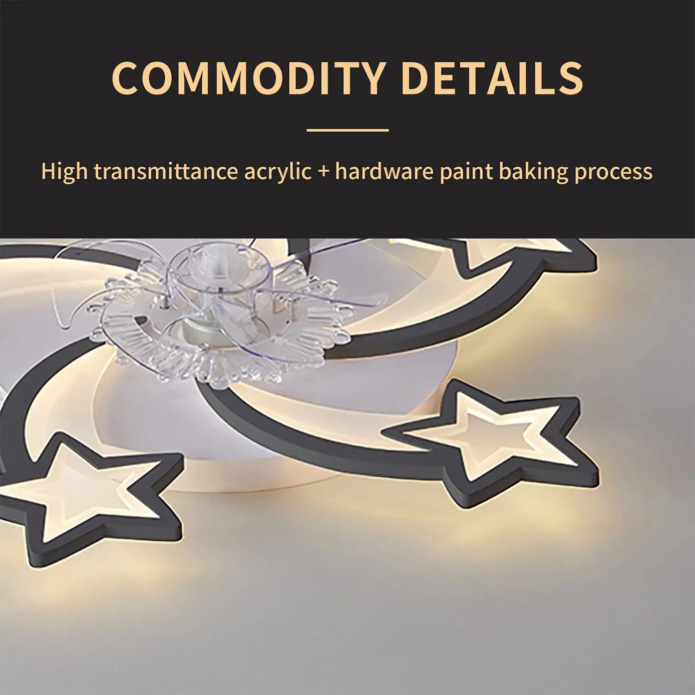 29 Inches Ceiling Fan with Lights Remote Control Dimmable LED by HouseOfZazla