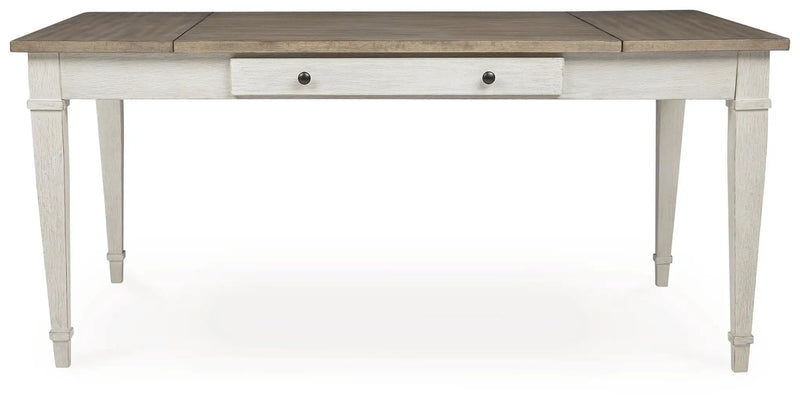 Skempton - RECT DRM Table w/Storage - White by Unique Piece Furniture