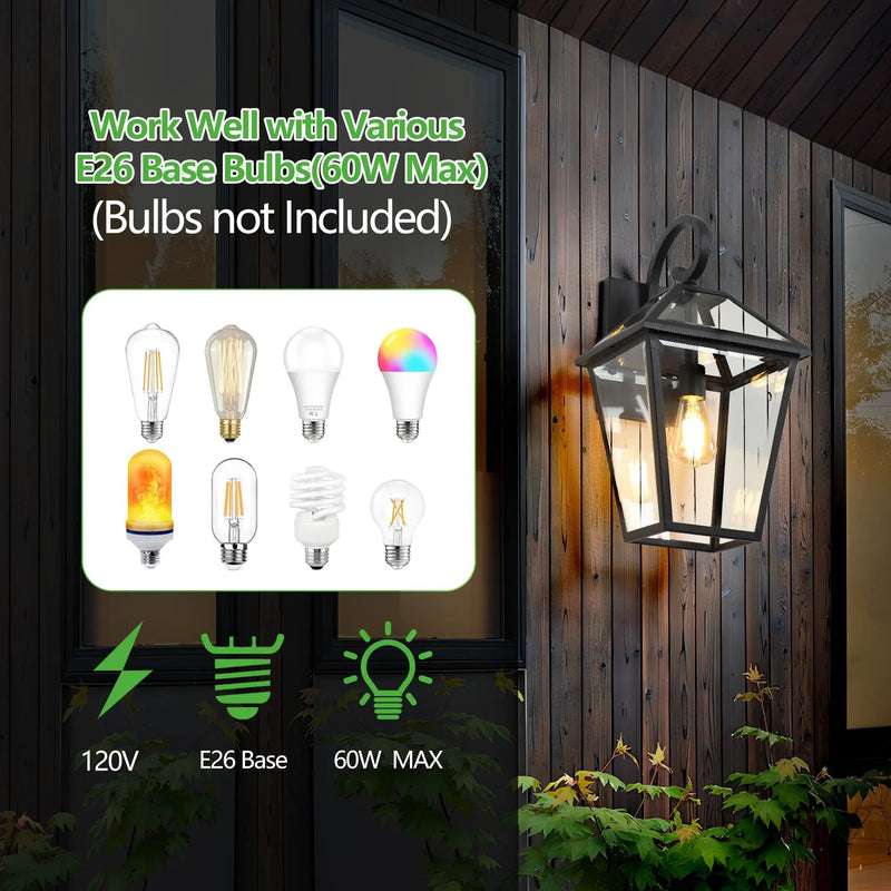 10" 2-Piece Outdoor Wall Lanterns by HouseOfZazla