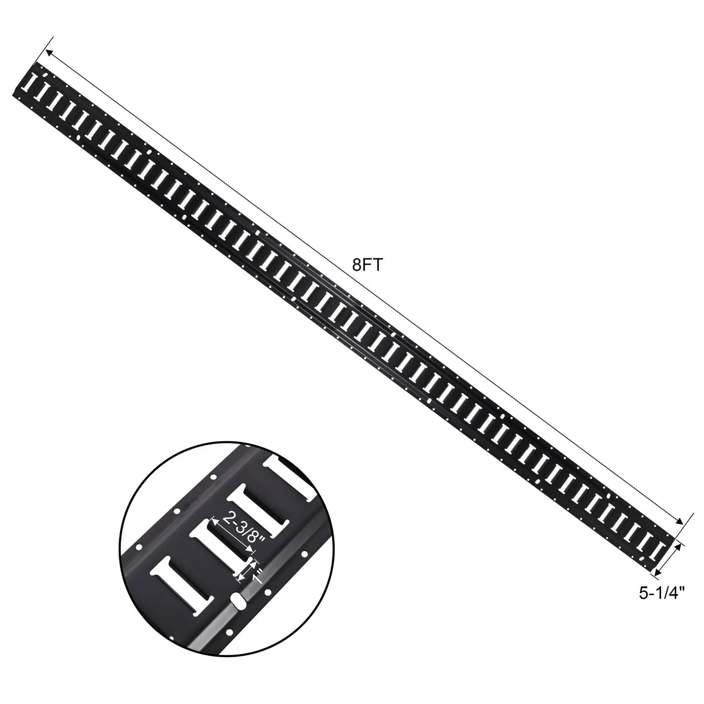 Heavy Duty E Track Tie-Down Rail Kit with O-Ring Anchors and Rope Tie Offs by HouseOfZazla