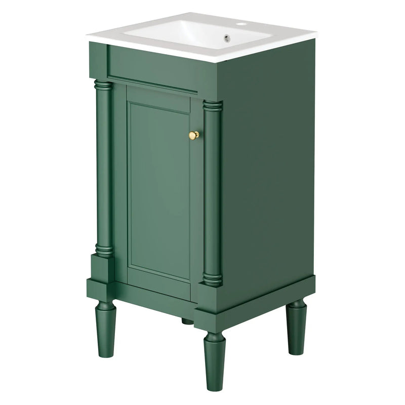 French Style Bathroom Cabinet With Sink, Adjustable Shelf by Unique Piece Furniture