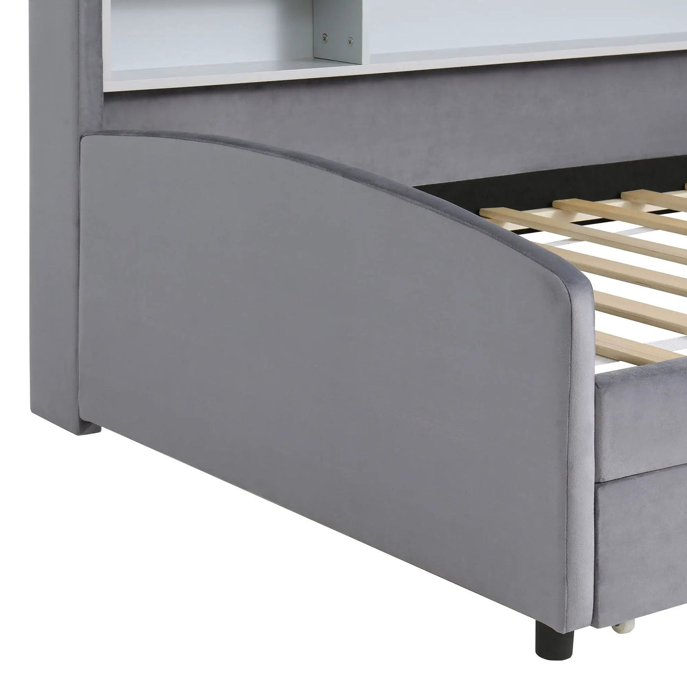 Luxurious Upholstered Platform Bed With Storage Drawers by HouseOfZazla