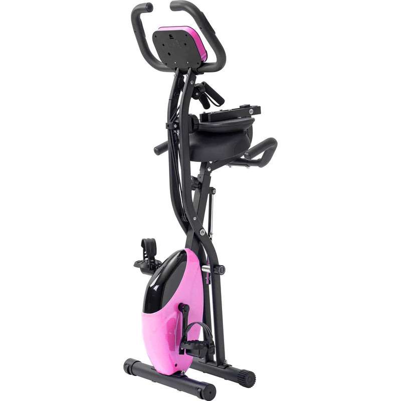 Exercise Bike Folding Stationary Bikes For Home With 16 Level Magnetic Resistance by HouseOfZazla