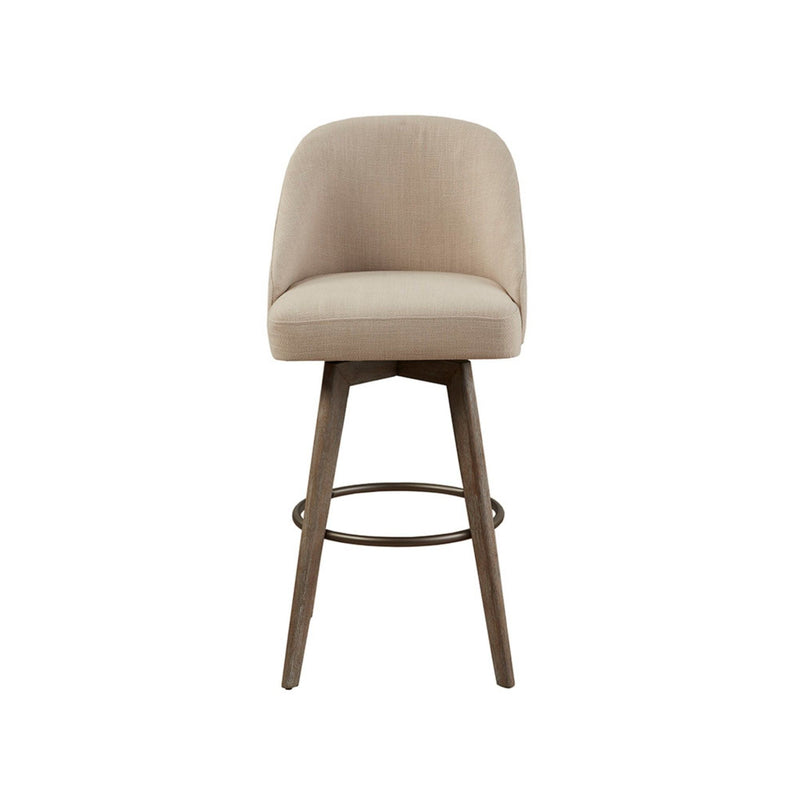 Bar Stool With Swivel Seat with 360-Degree Rotation - Sand