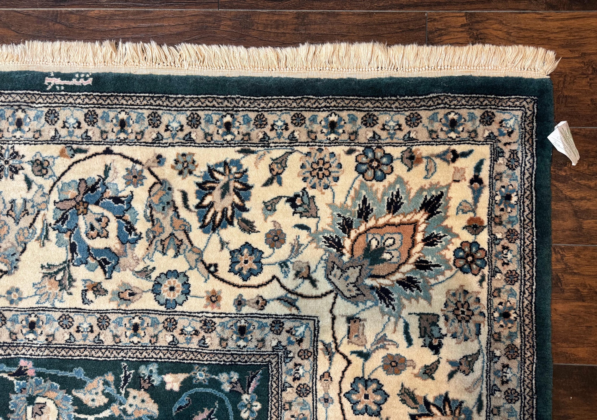 Pak Persian Rug 9x12, Dark Green, Floral Allover by Jewel Rugs