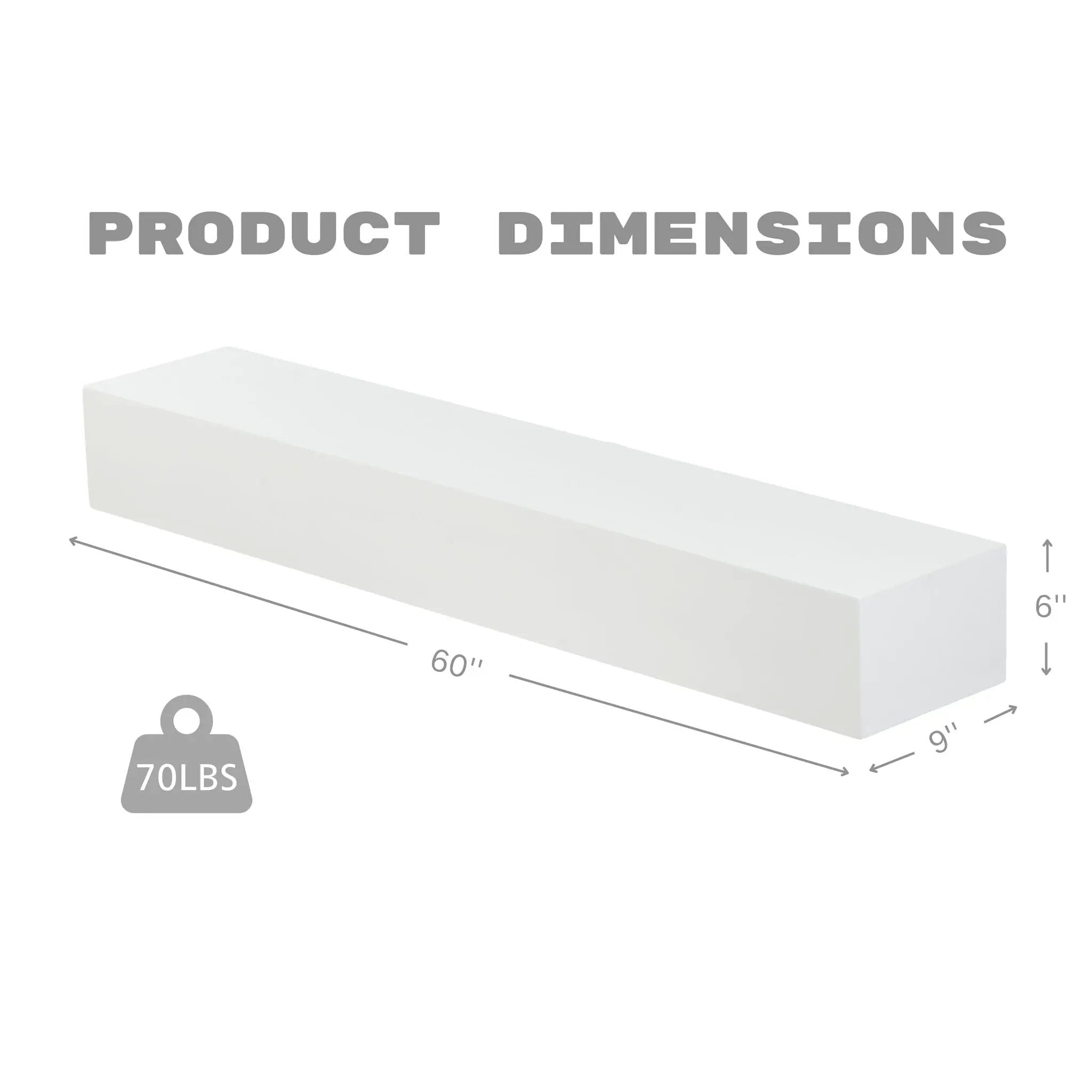 Fireplace Mantel Floating Shelf For Home Decor by HouseOfZazla