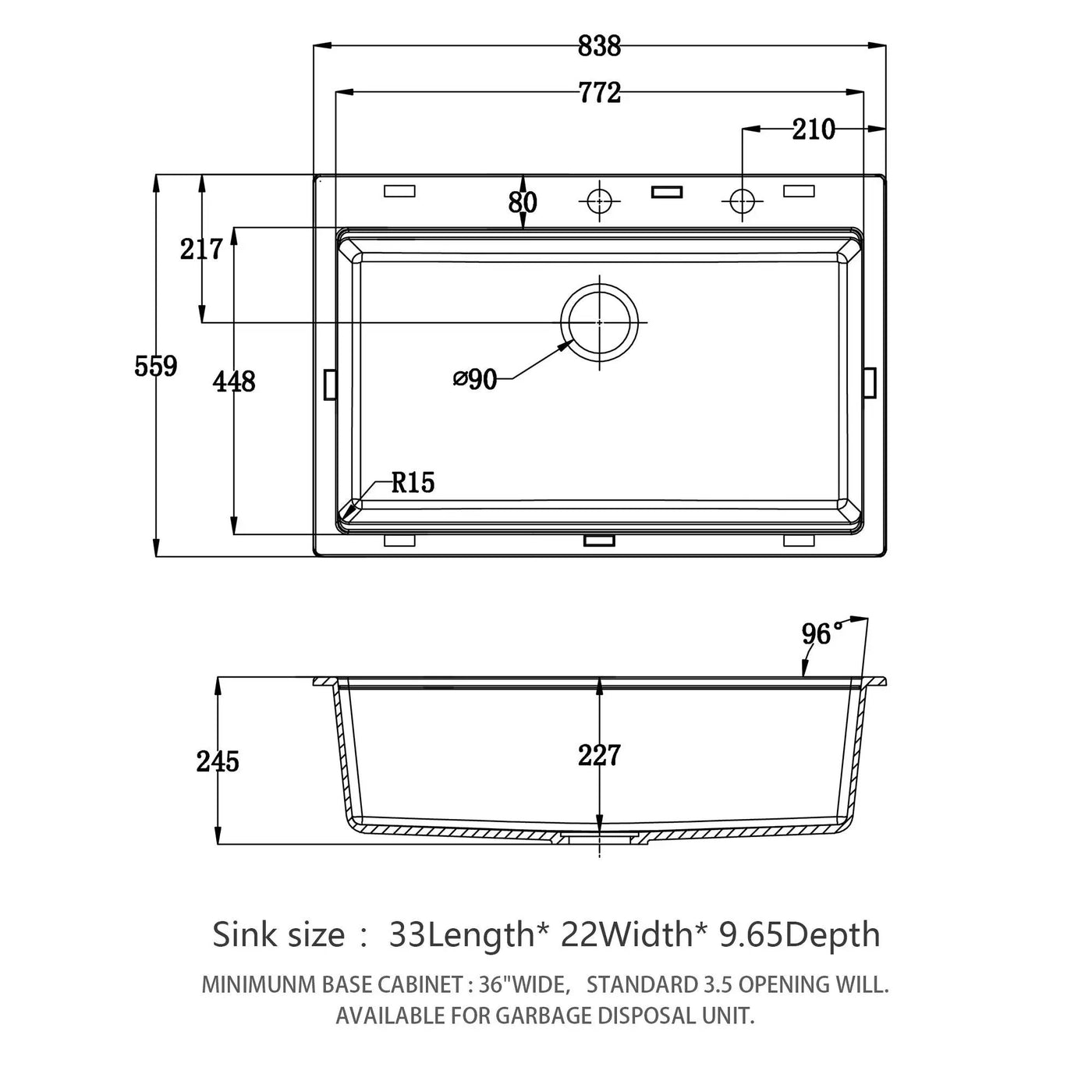 Granite Composite Quartz Kitchen Sink With Workstation Features And Drop In Design by HouseOfZazla