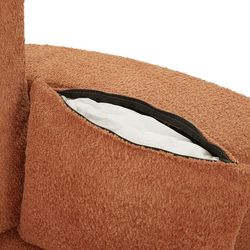 360° Swivel Accent Barrel Chair With 3 Removable Pillows For Living Room by HouseOfZazla