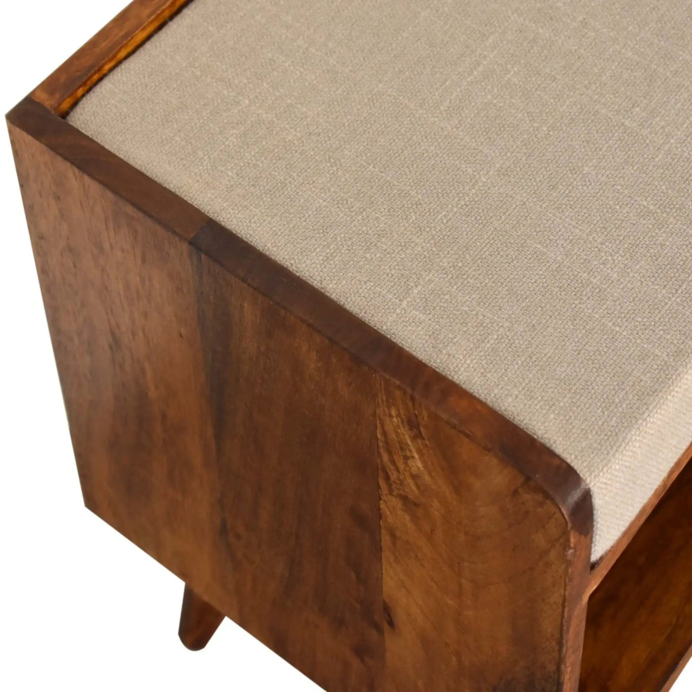 Solid Wood Bench With Upholstered Sea by Unique Piece Furniture