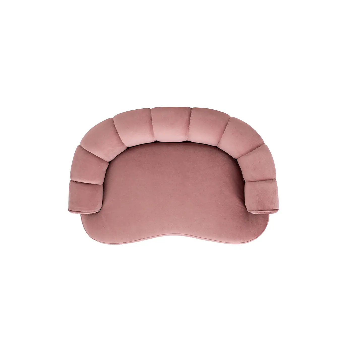 Halle 35.5" Rolled-Arm Dog Bed with Channel-Tufted Back by HouseOfZazla