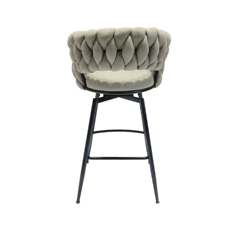 Bar Stool 360 Swivel With Back Footrest by HouseOfZazla