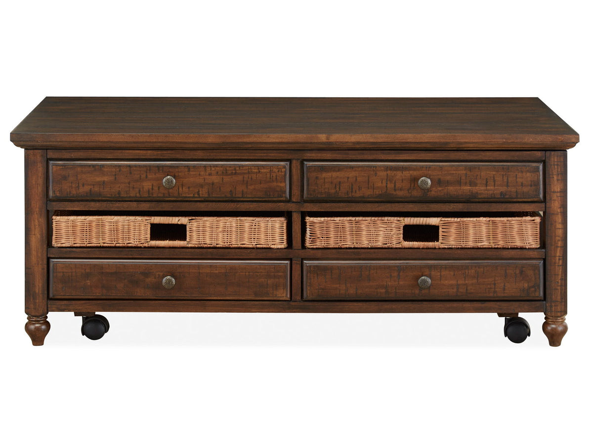 Cottage Lane - Wood Rectangular Lift-top Cocktail Table - Coffee, photo 5 of 7