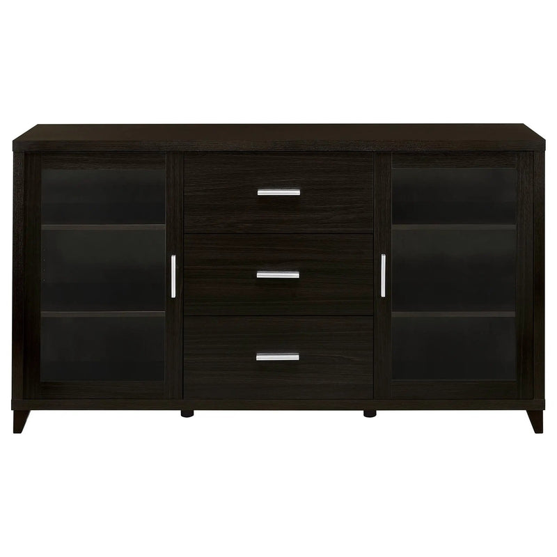 Lewes 4-piece 60-inch TV Entertainment Center Cappuccino by Unique Piece Furniture