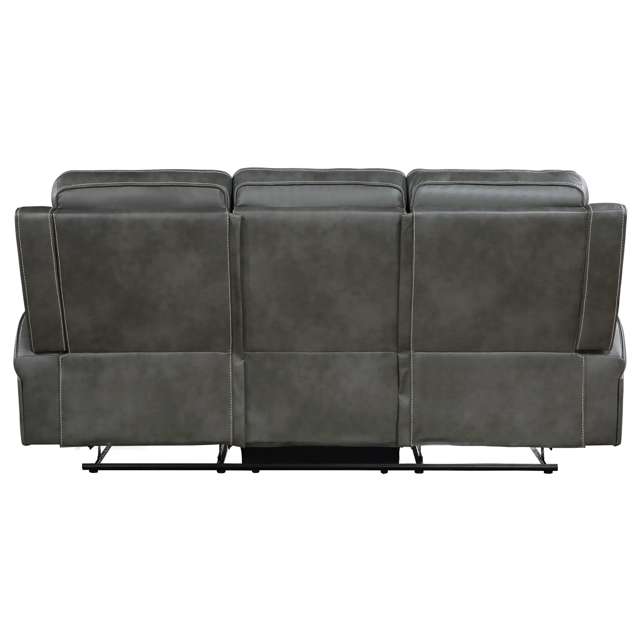 Raelynn Upholstered Track Arm Motion Sofa Grey by Unique Piece Furniture