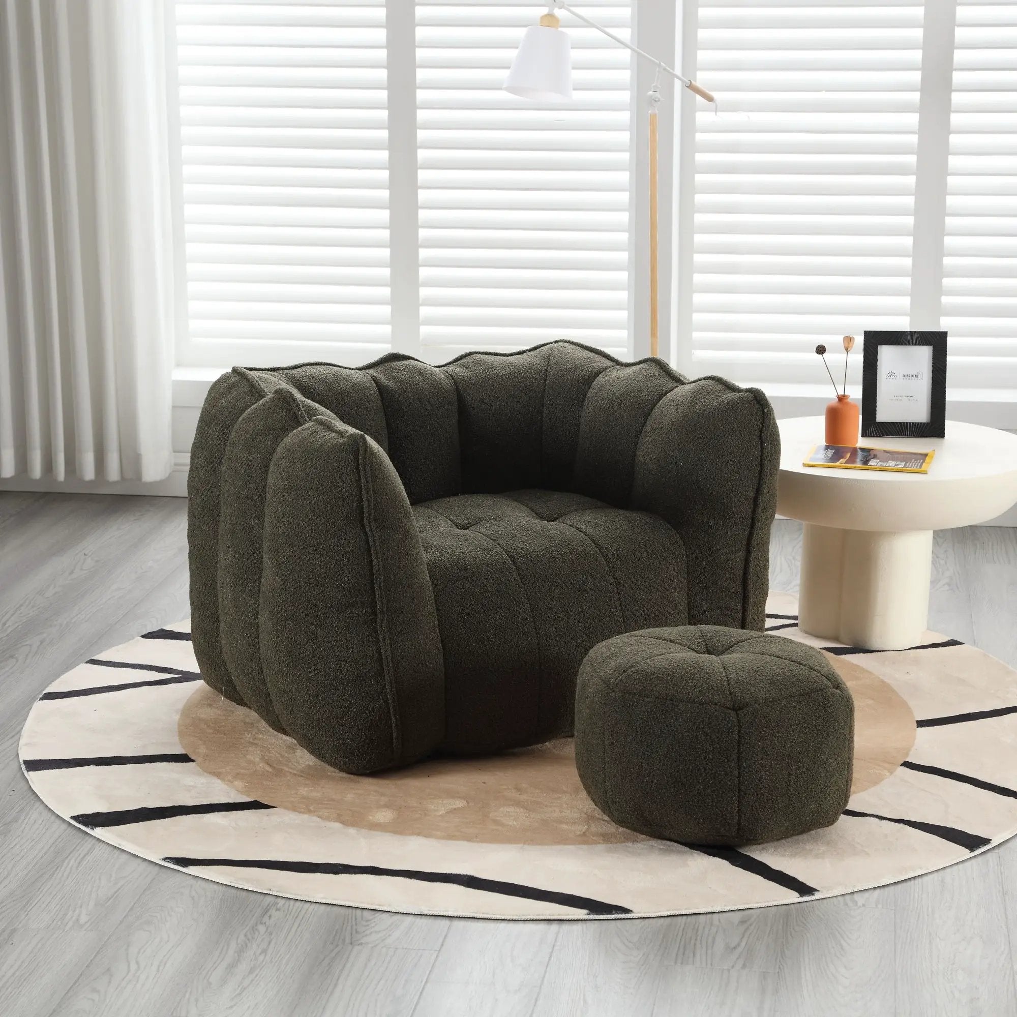 Soft Bean Bag Chair With High Resilient Foam by HouseOfZazla
