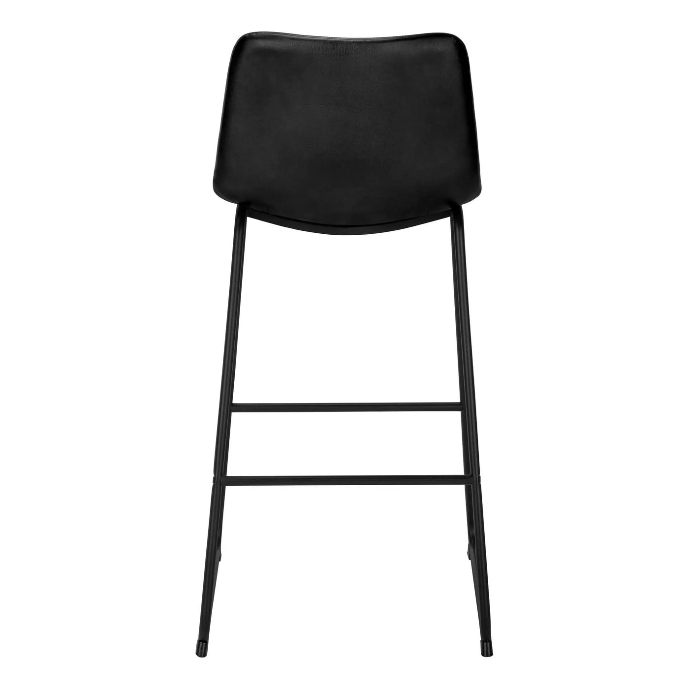 Bar Height Office Chair with Curved Backrest and Leather-Look Upholstery by HouseOfZazla