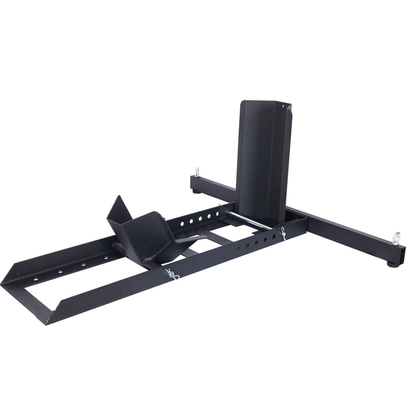 Heavy Duty Adjustable Motorcycle Stand / Wheel Chock 1800 Lb Capacity - Black by HouseOfZazla