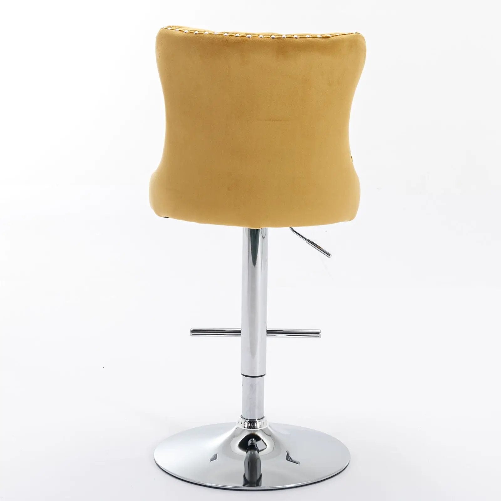 Swivel Barstools Adjusatble Seat Height From 25-33", Modern Upholstered Base Bar Stools With Backs Comfortable Tufted For Home Pub And Kitchen Island (Set of 2) by Unique Piece Furniture