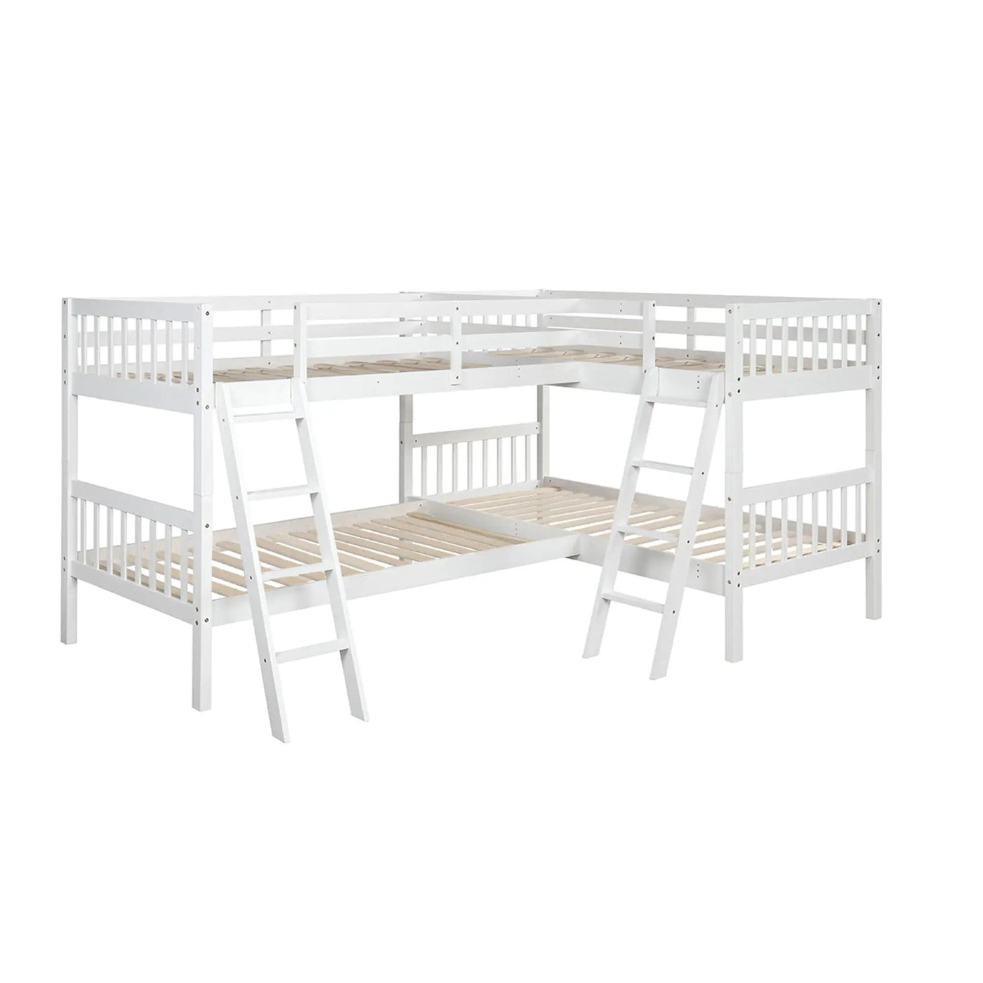 L Shaped Bunk Bed With Ladder by Unique Piece Furniture